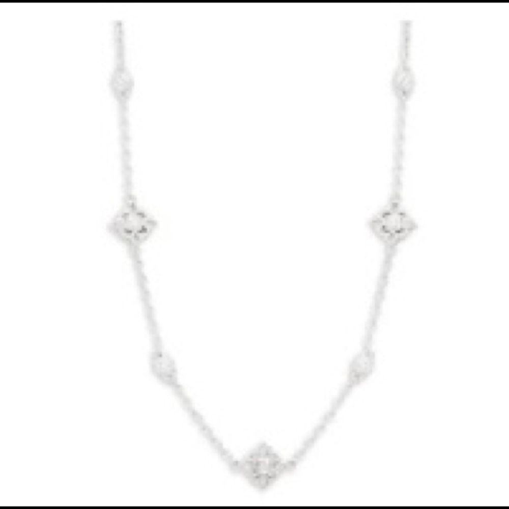 Judith Ripka La petite station chain necklace